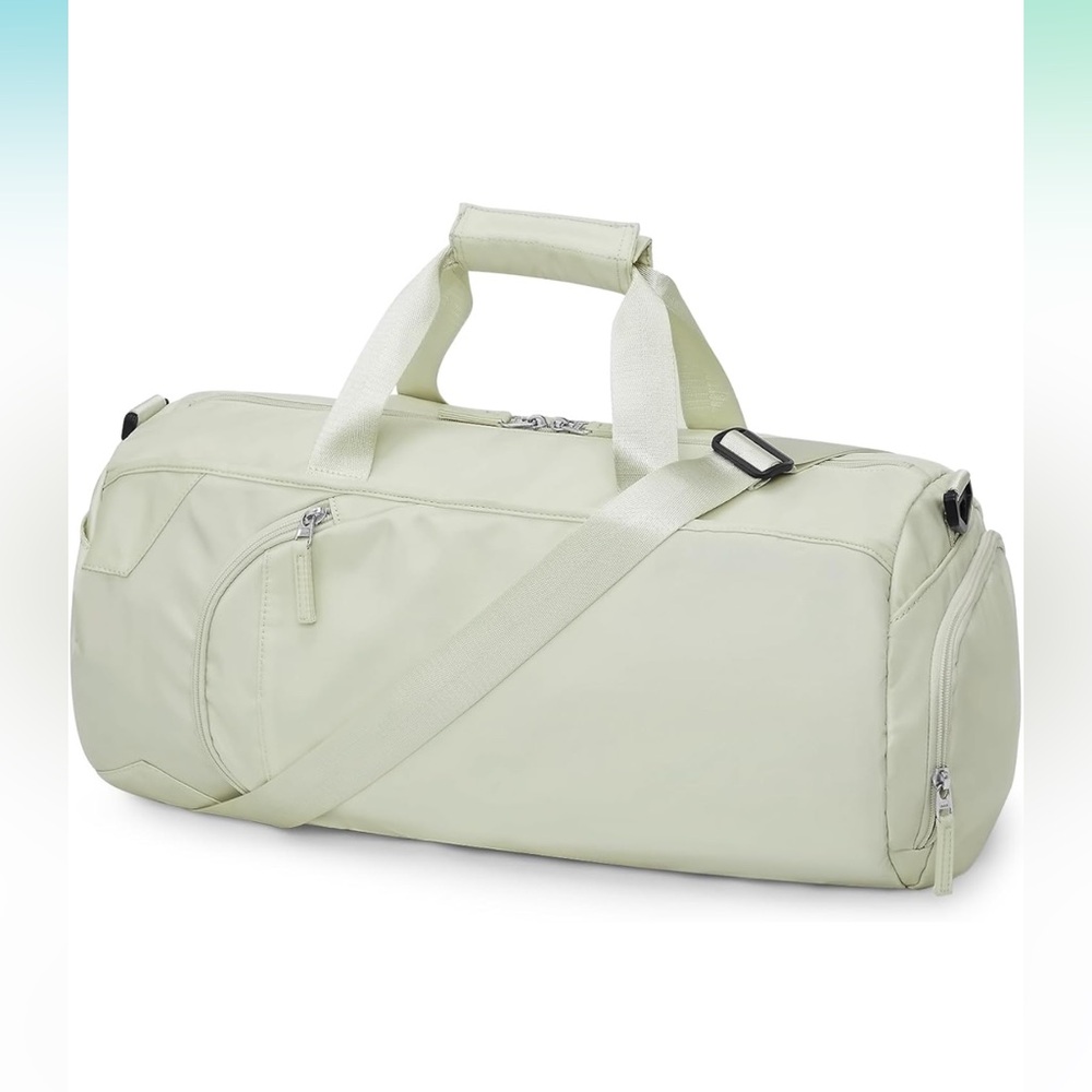 Weekender Travel Bag Carry On Overnight Duffle Gym Bag Lightweight Sage Green